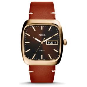 Bracelet de montre Fossil FS5332 Cuir Brun 22mm